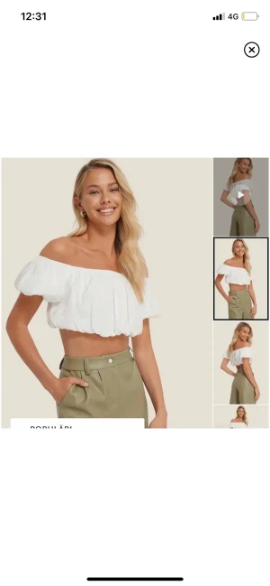 Of shoulder topp - Oanvänd topp från na-kd i storlek 38 (s/m)