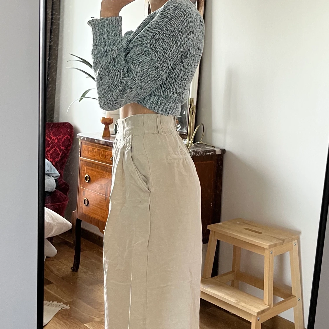 Linnebyxor i boho stil - 90