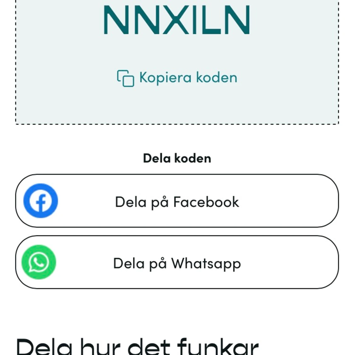 Använd koden NNXILN  i appen Timma 
