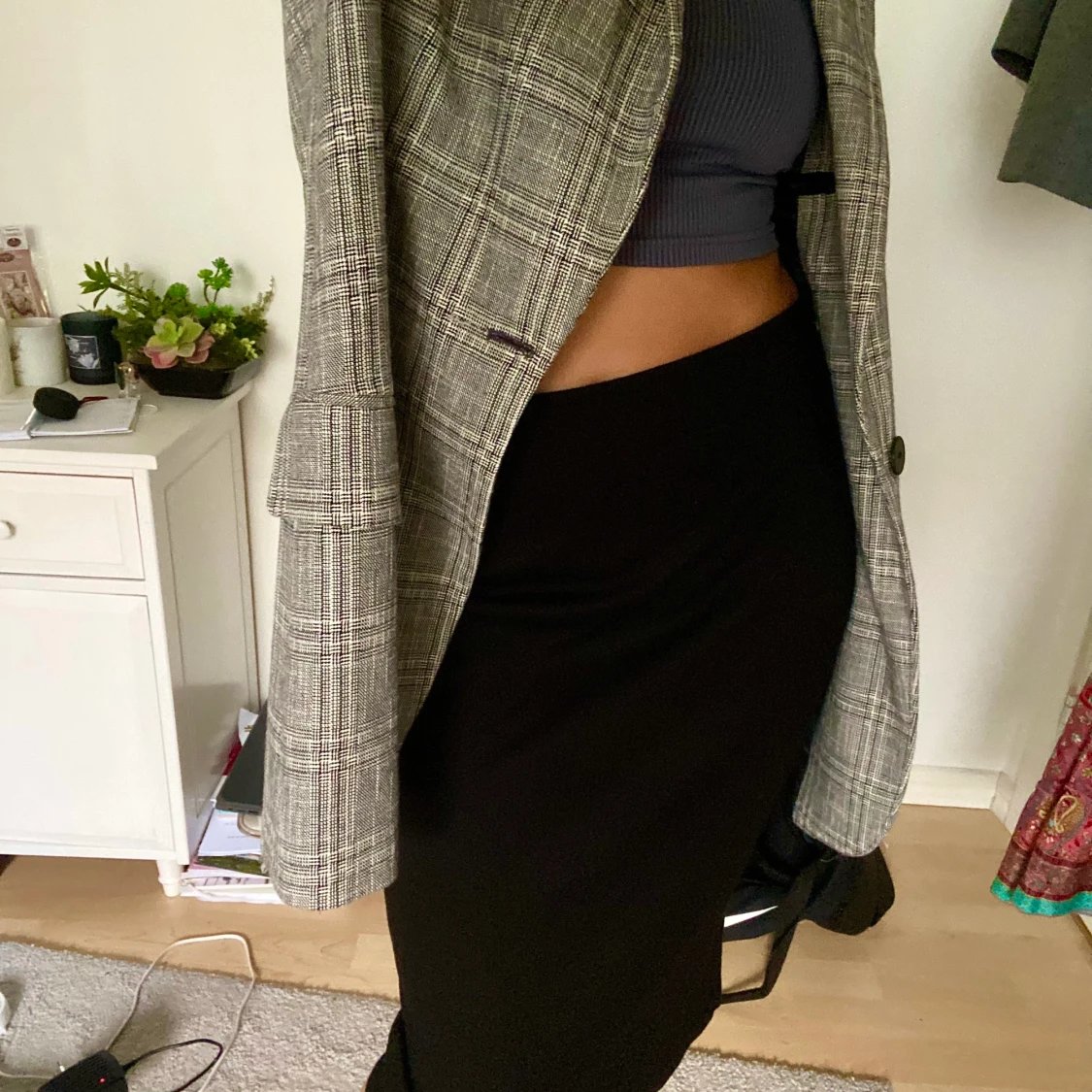 Svart lång kjol - 90