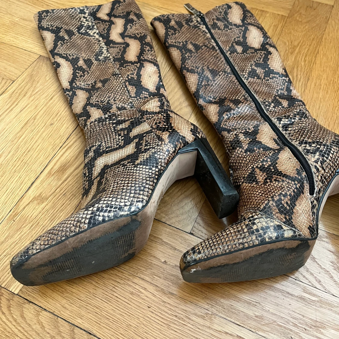 Snakeskin boots med ormprint 🐍 - 91