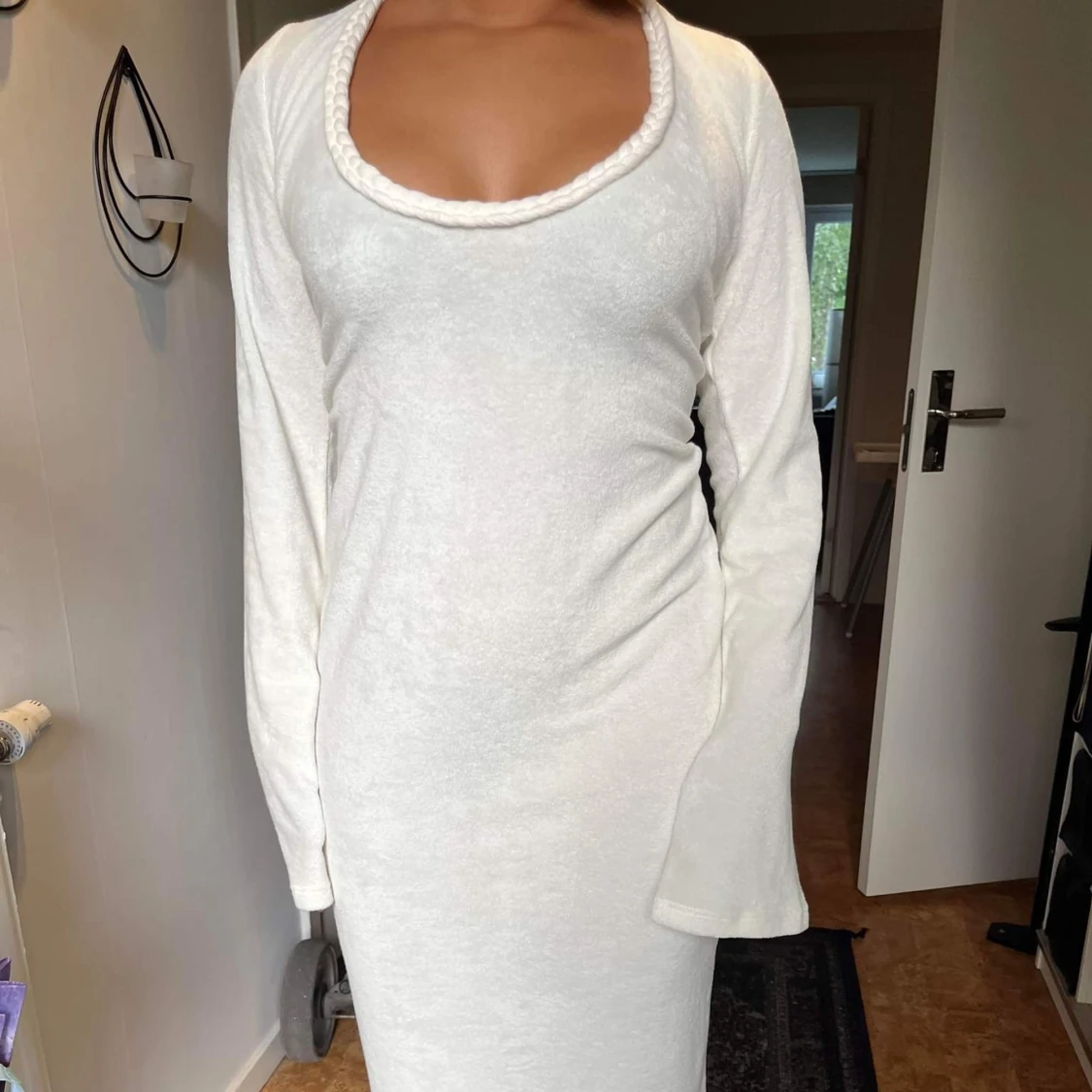 Vit sommrigklänning - 90