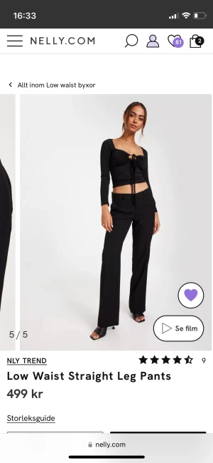 Lågmidjade kostymbyxor  - Superfina Lågmidjade kostymbyxor💗 Storlek 36 (Säljer då det är för långa för mig)  Lappen finns kvar  (Nypris 499kr)