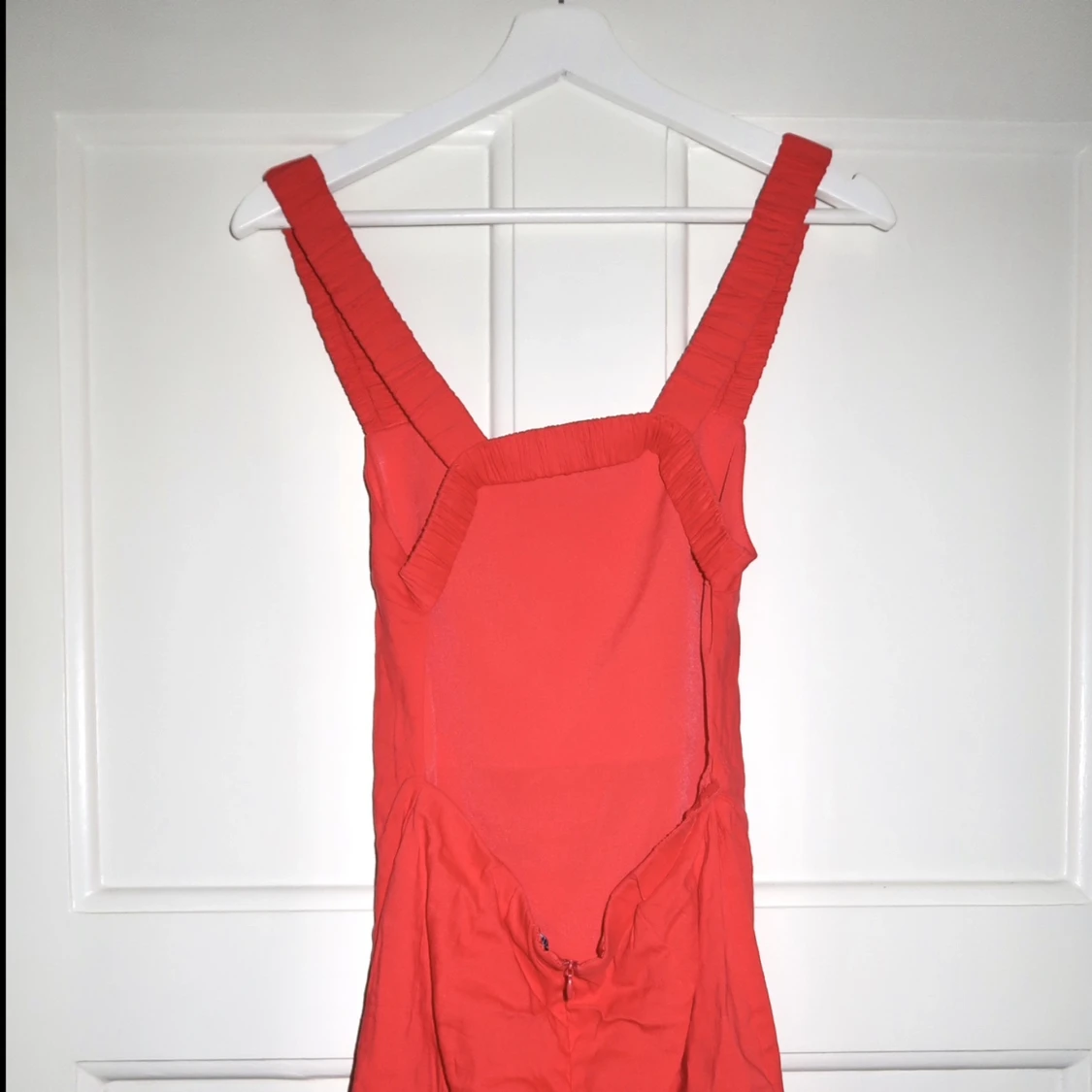 Röd/coral sommarklänning - 90