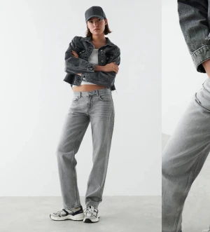 jeans - säljer dessa ljusgrås jeans då de aldrig kommer till använd. använda ca3 gånger så helt som nya 