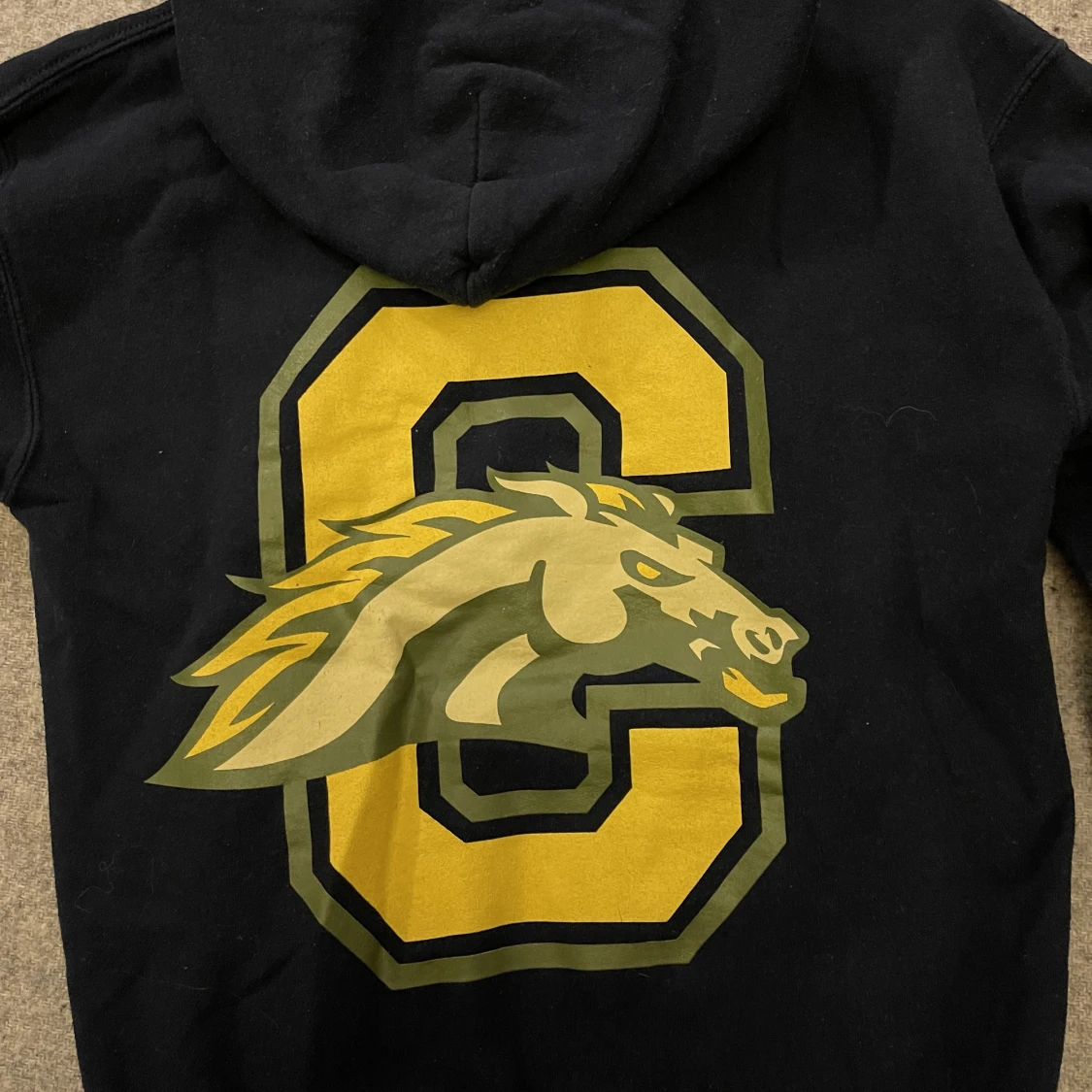 hoodie med tryck - 90