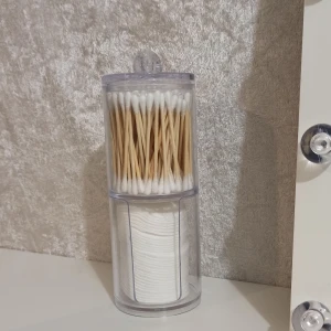 Organisation - Behållare för tops och bomullspads i fint skick, säljs då den ej kommer till användning