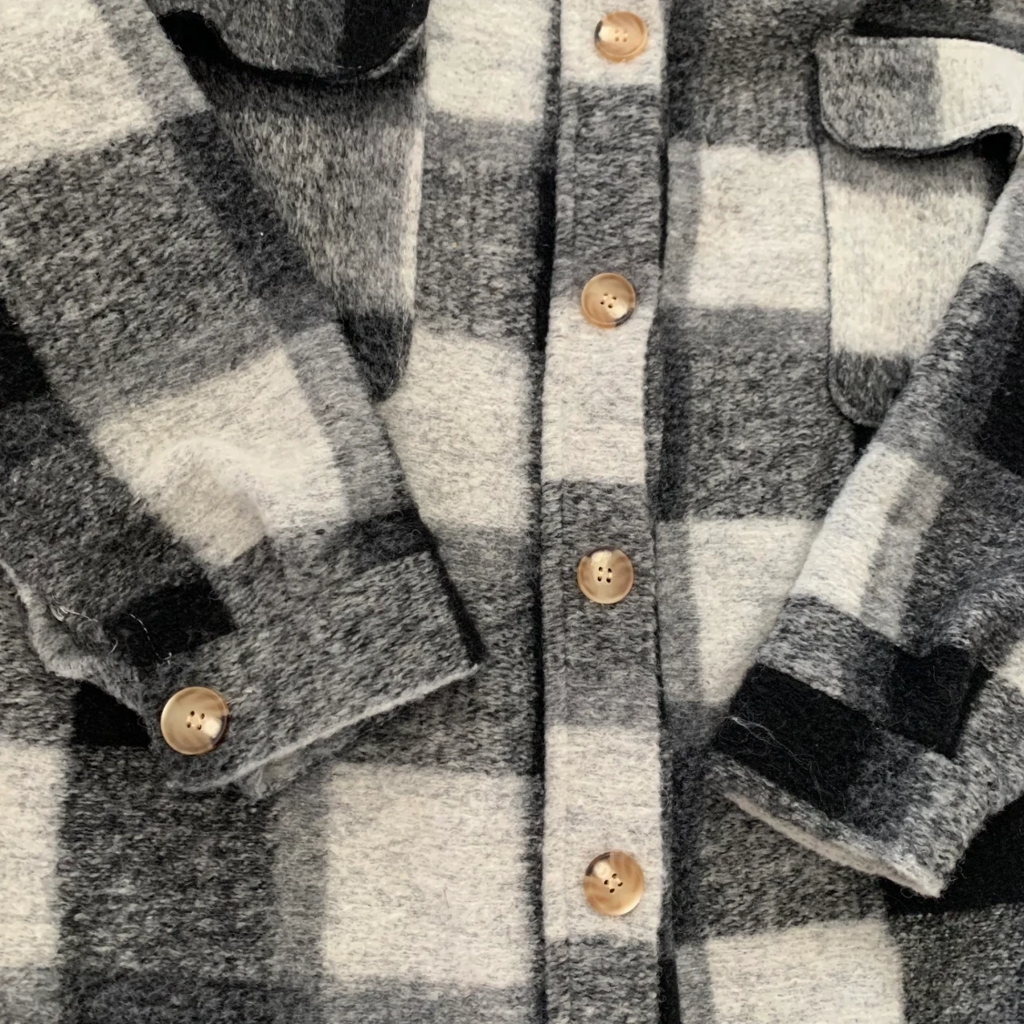 Overshirt skjortjacka rutig onesize - 90