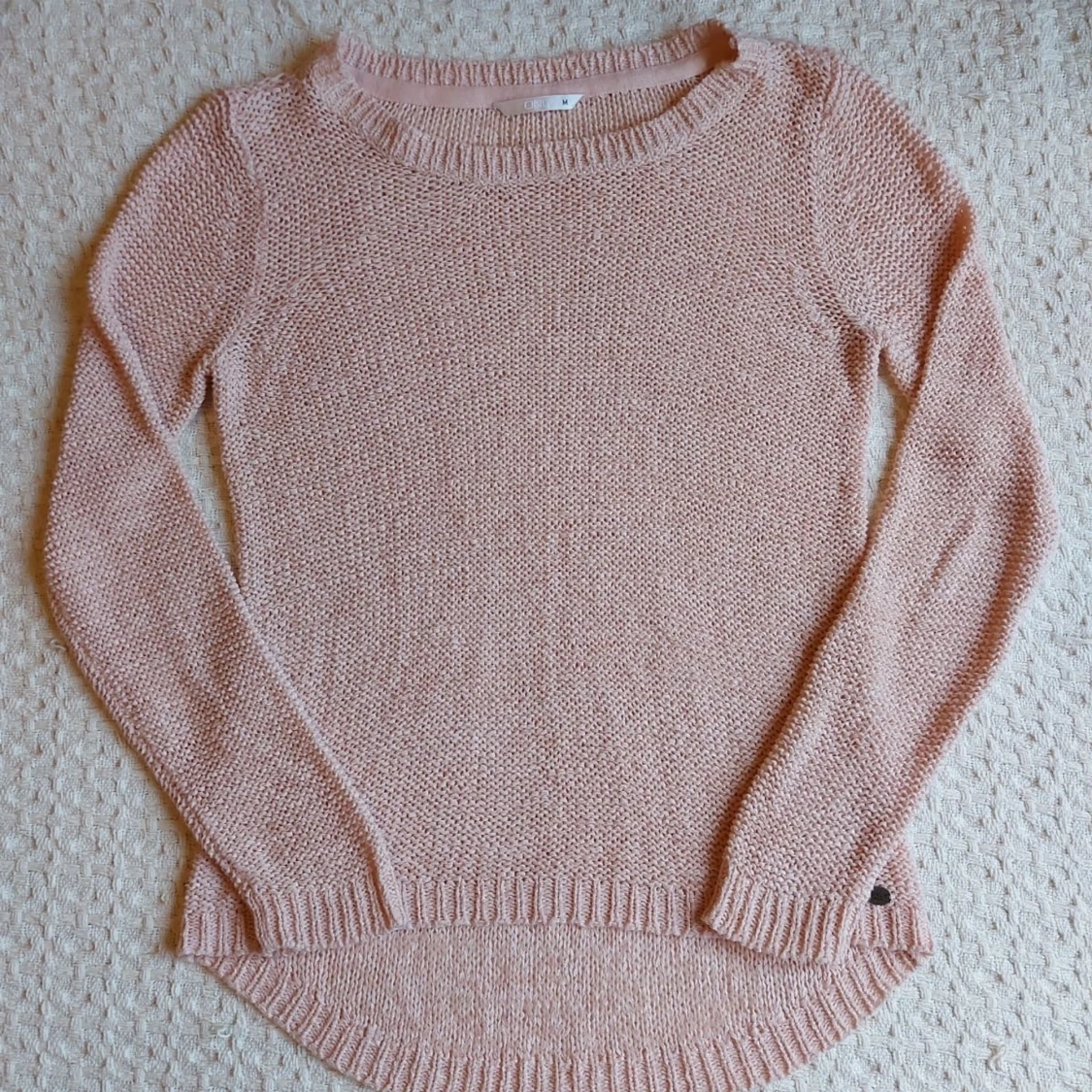 rosa stickad tröja