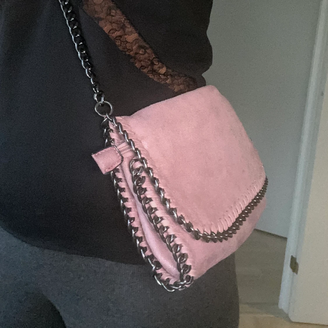 Jättegullig rosa väska!