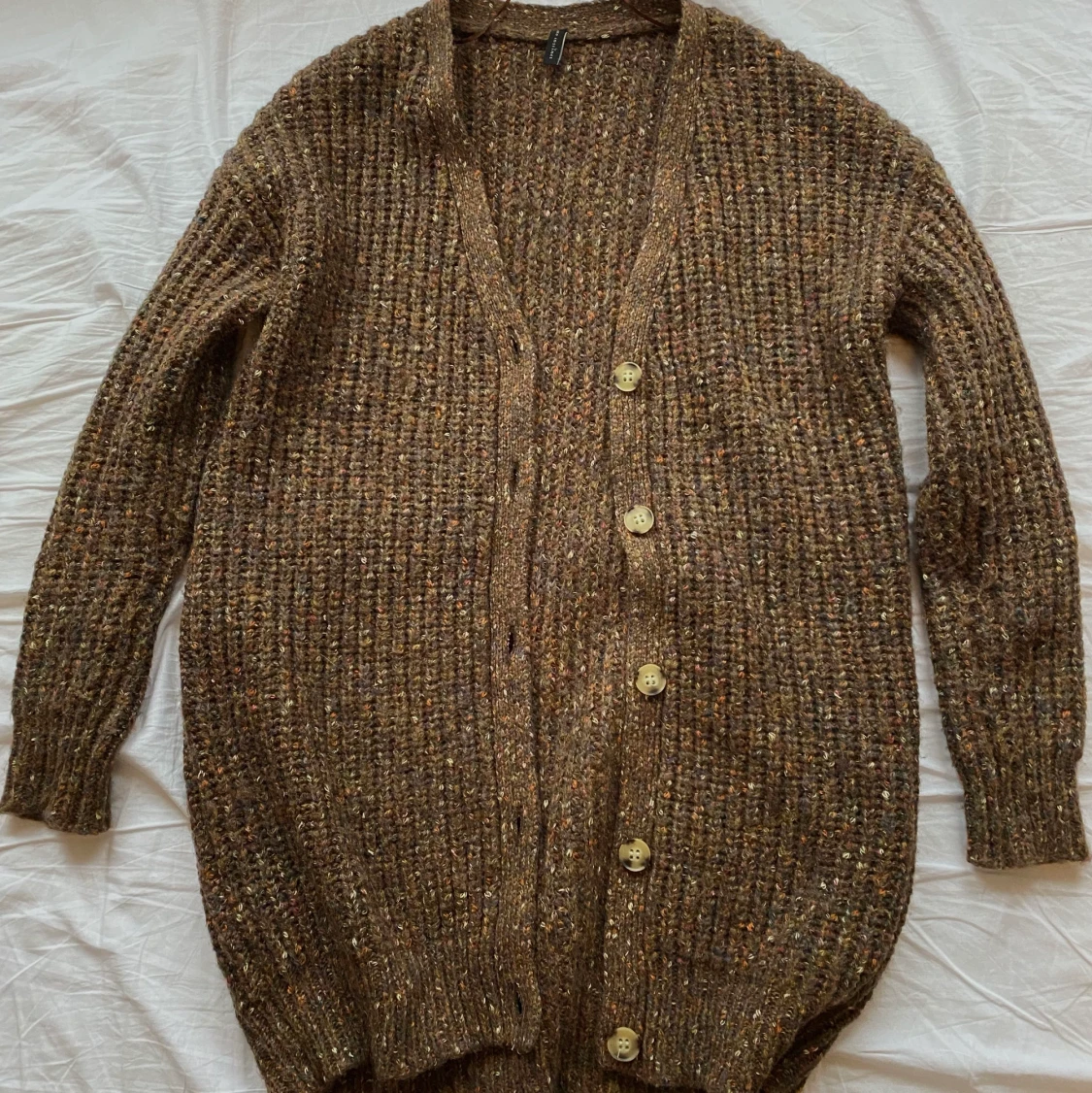 lång stickad kofta - 90