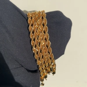 18K Guld Pläterat Armband - - Oanvänd - 19cm lång - 8mm tjock