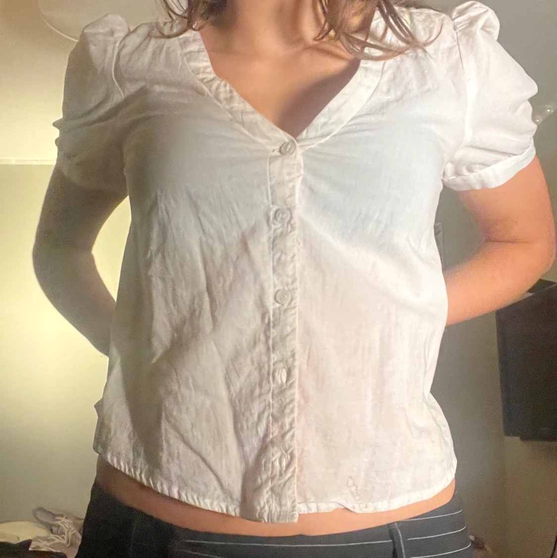 skorta med puffärmar  - 90