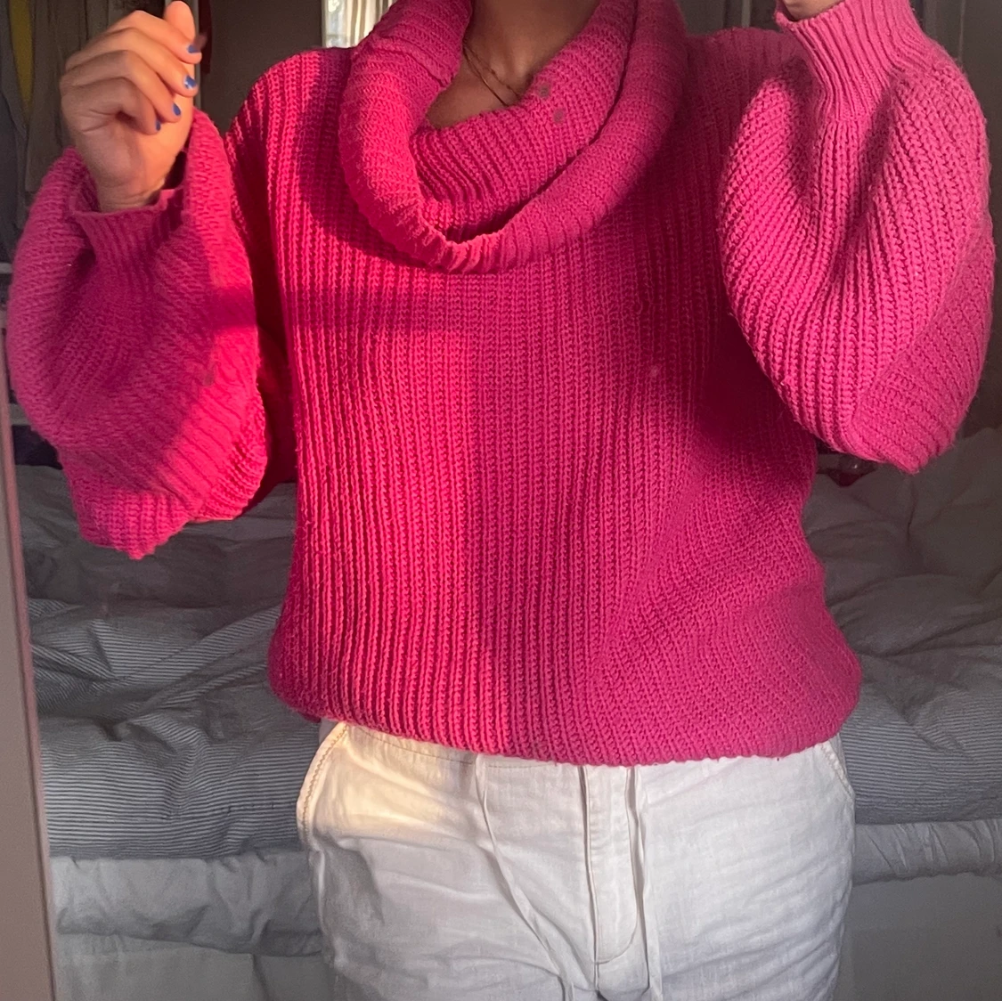 Oversized stickad tröja - 91