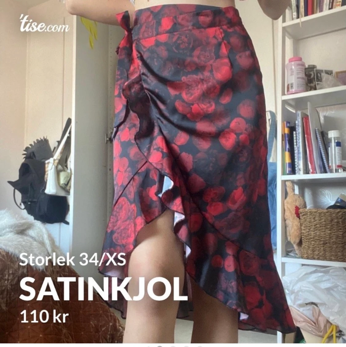 Satin kjol