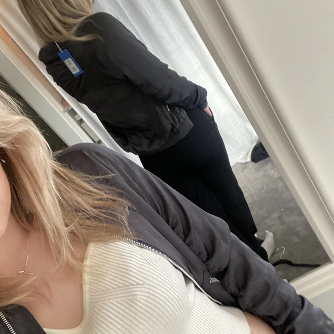 Grå bomberjacka  - 91