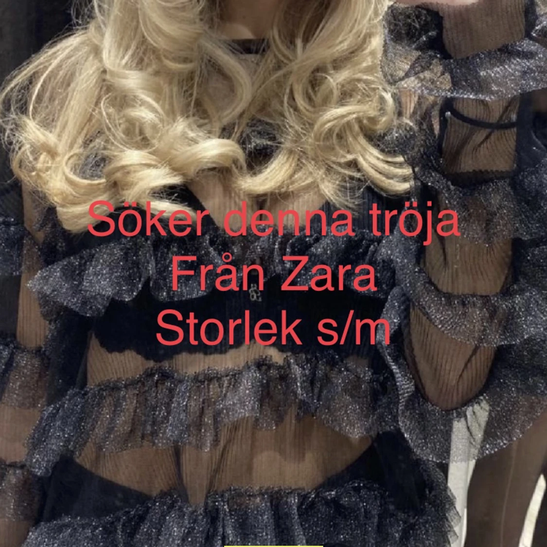 Söker zara topp