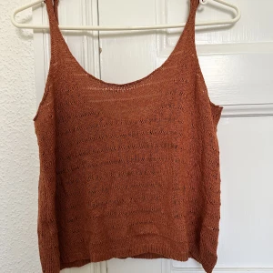 Orange Grovstickat Linne - Bra skick!