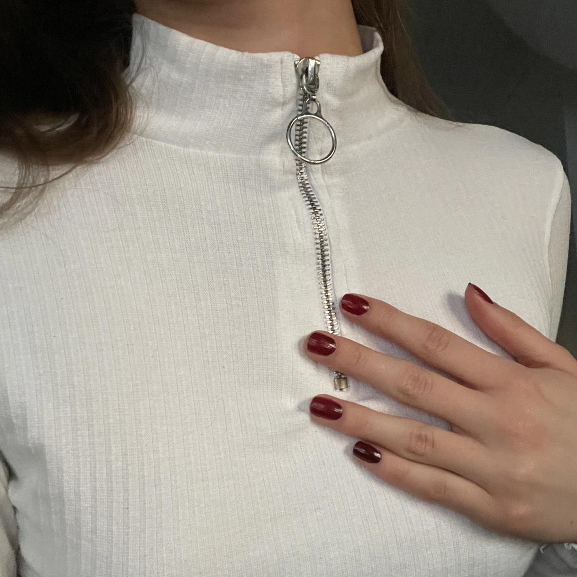 Långärma vit polo - 91