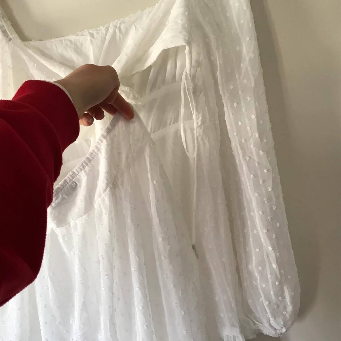 Supersöt vit klänning  - 91