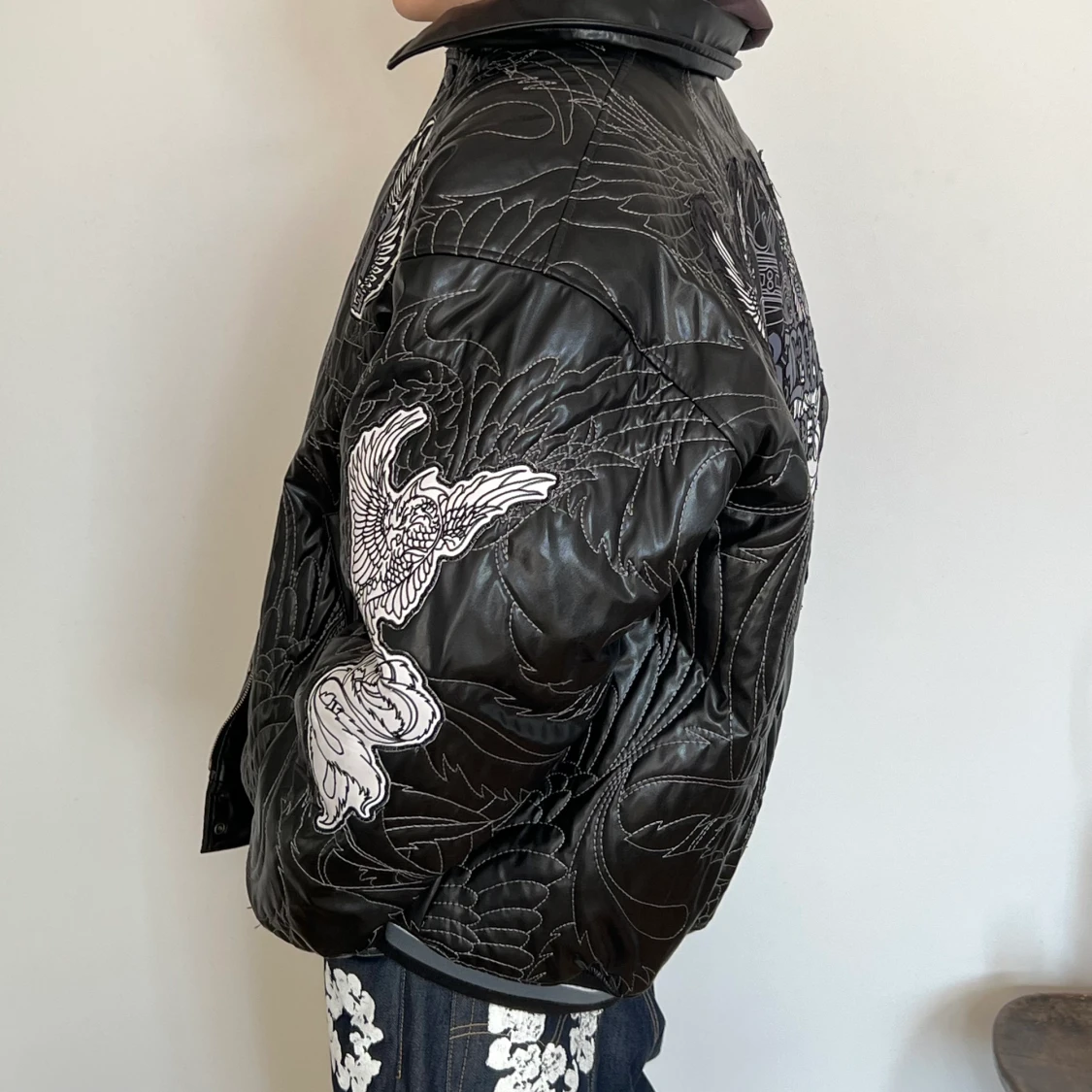 Vintage Läder Jacka - 91