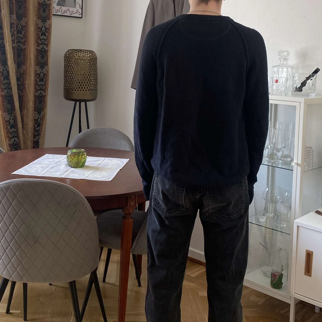 Morris sweater/tröja, navy blue/mörkblå - 90