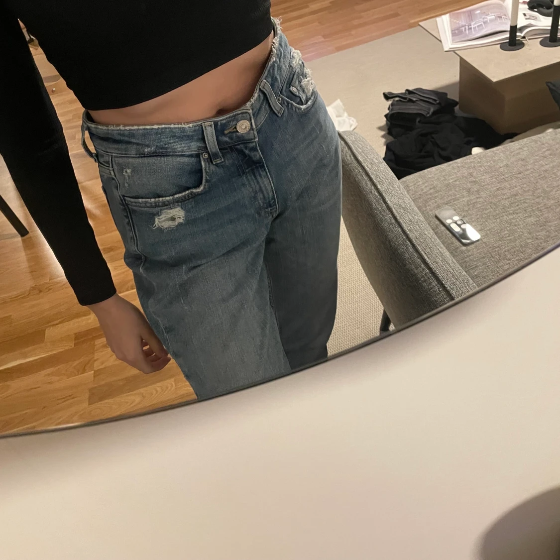 Ljusa jeans