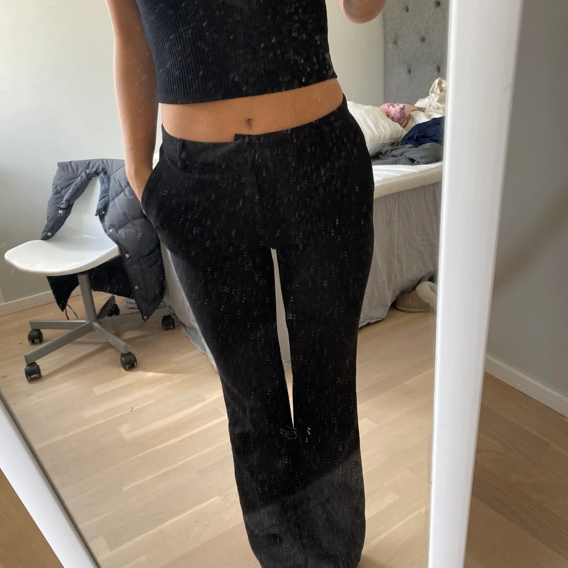 Lågmidjade kostymbyxor  - 90