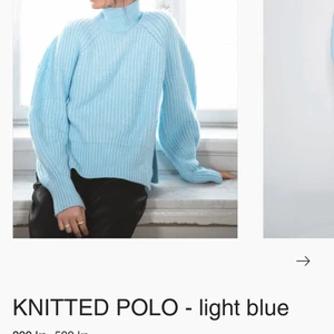 LXA stickad tröja - Super fin LXA stickad blå tröja, använd 1 gång!