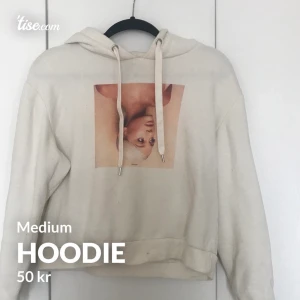Hoodie - Croppad ariana grande hoodie med snörning i midjan ifrån hm😊
