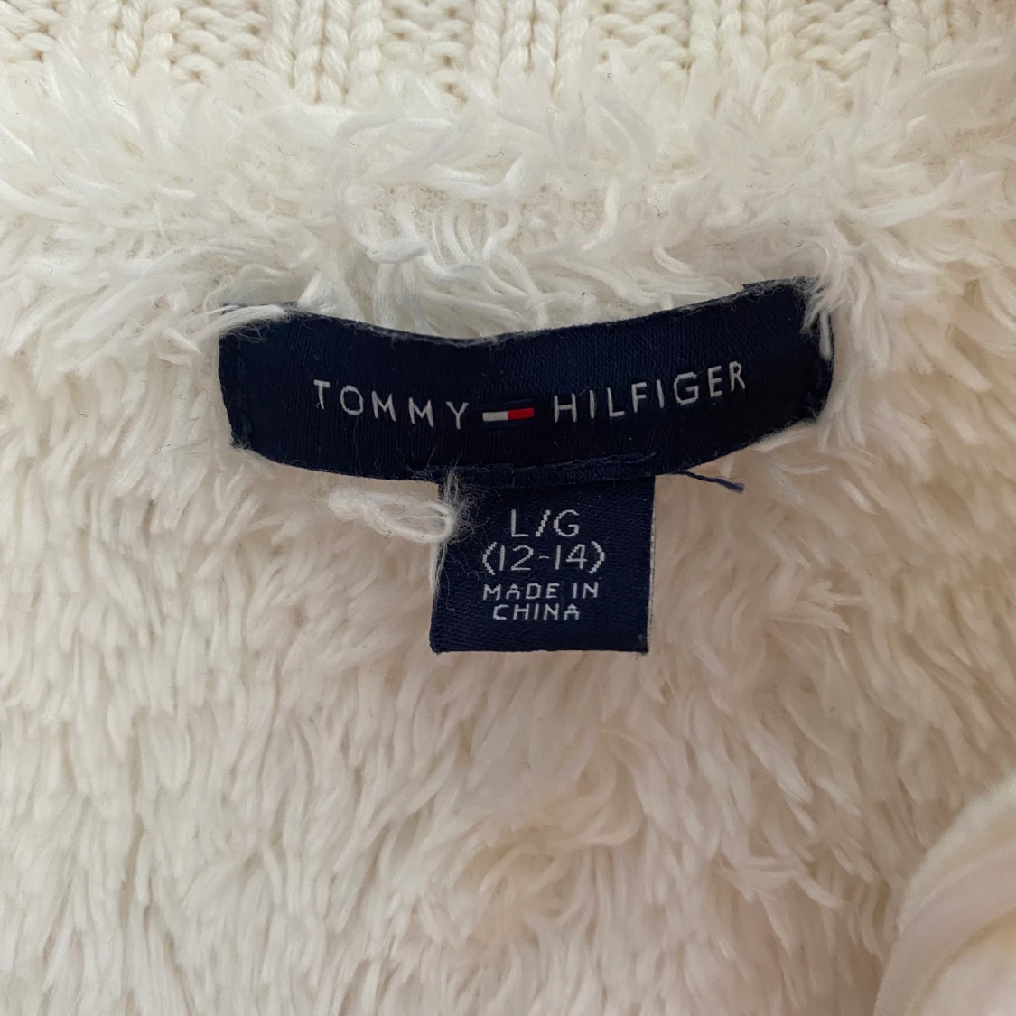 Kabelstickad väst med Teddy insida - 90