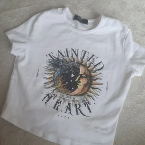 Croptop - Vit copad tshirt 