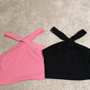 Toppar med korsade band - Två par croppade linnen från SHEIN, aldrig använda då de inte passade. 