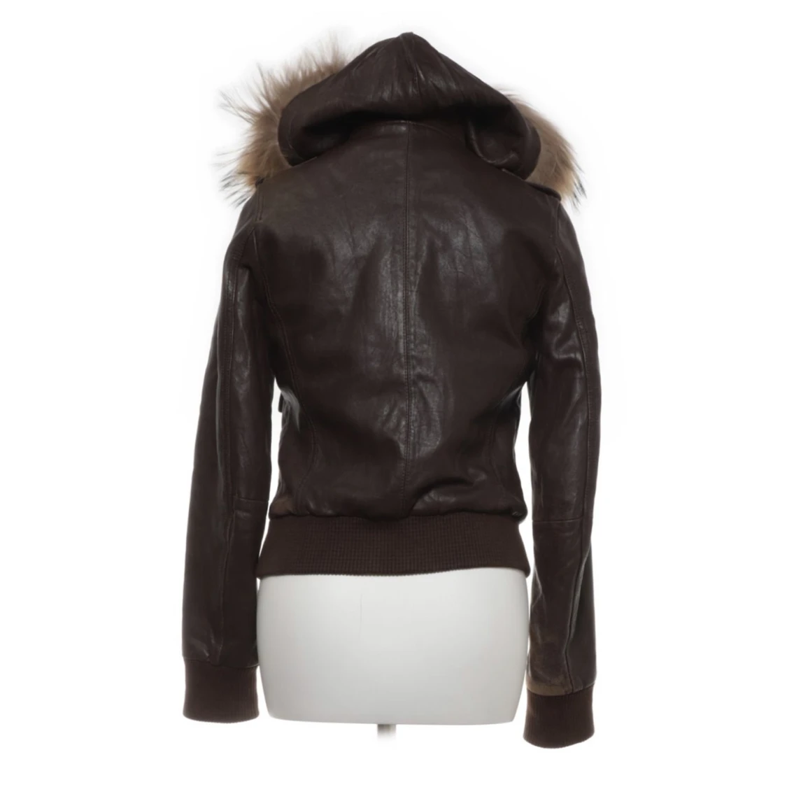 Läderjacka luva - 90