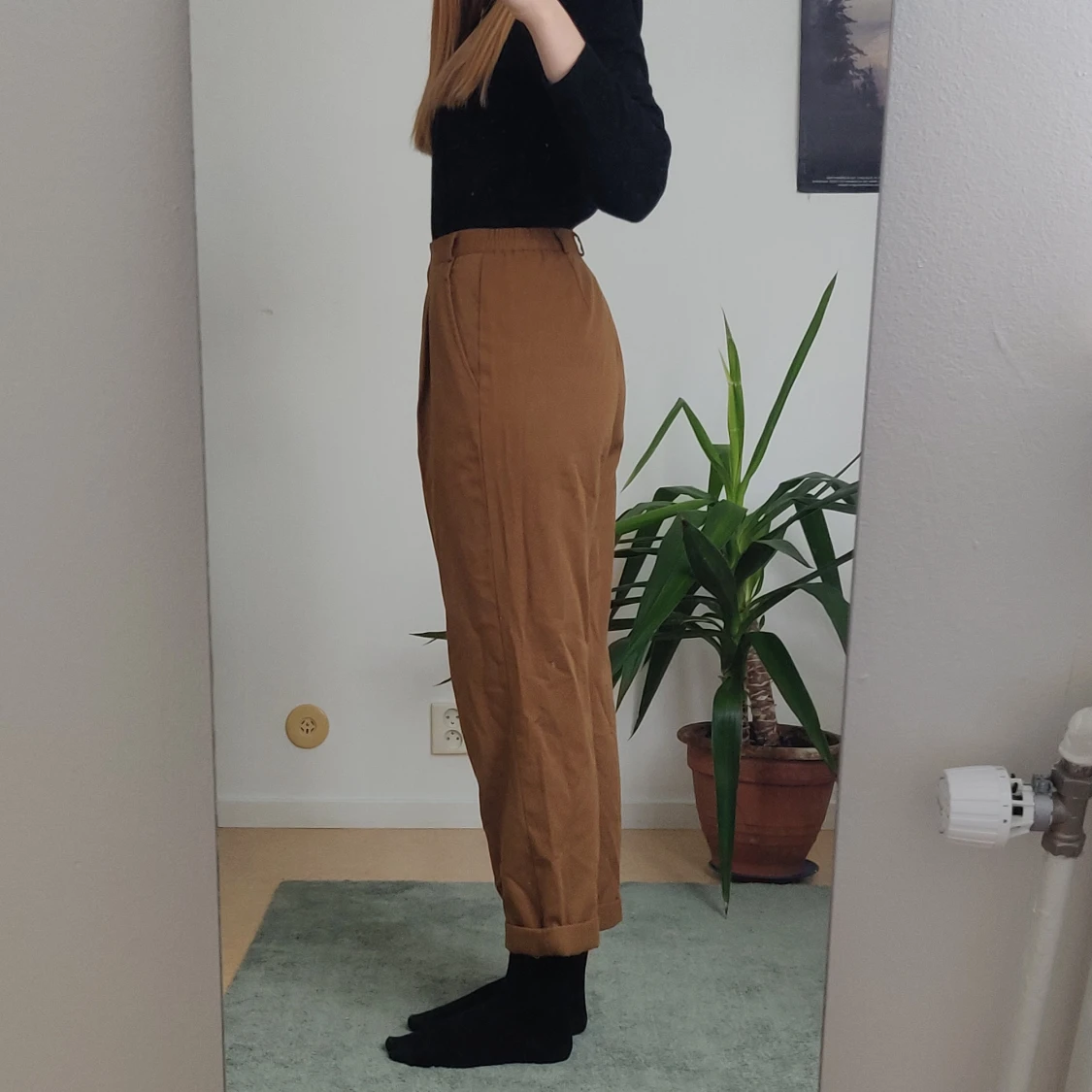 Bruna kostymbyxor - 90