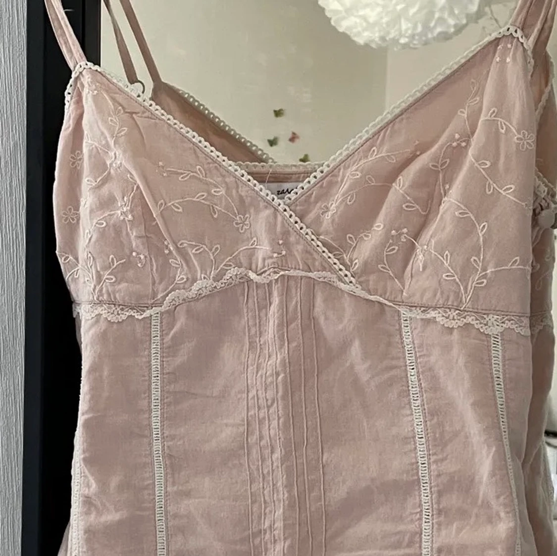 Rosa gullig sommar klänning 