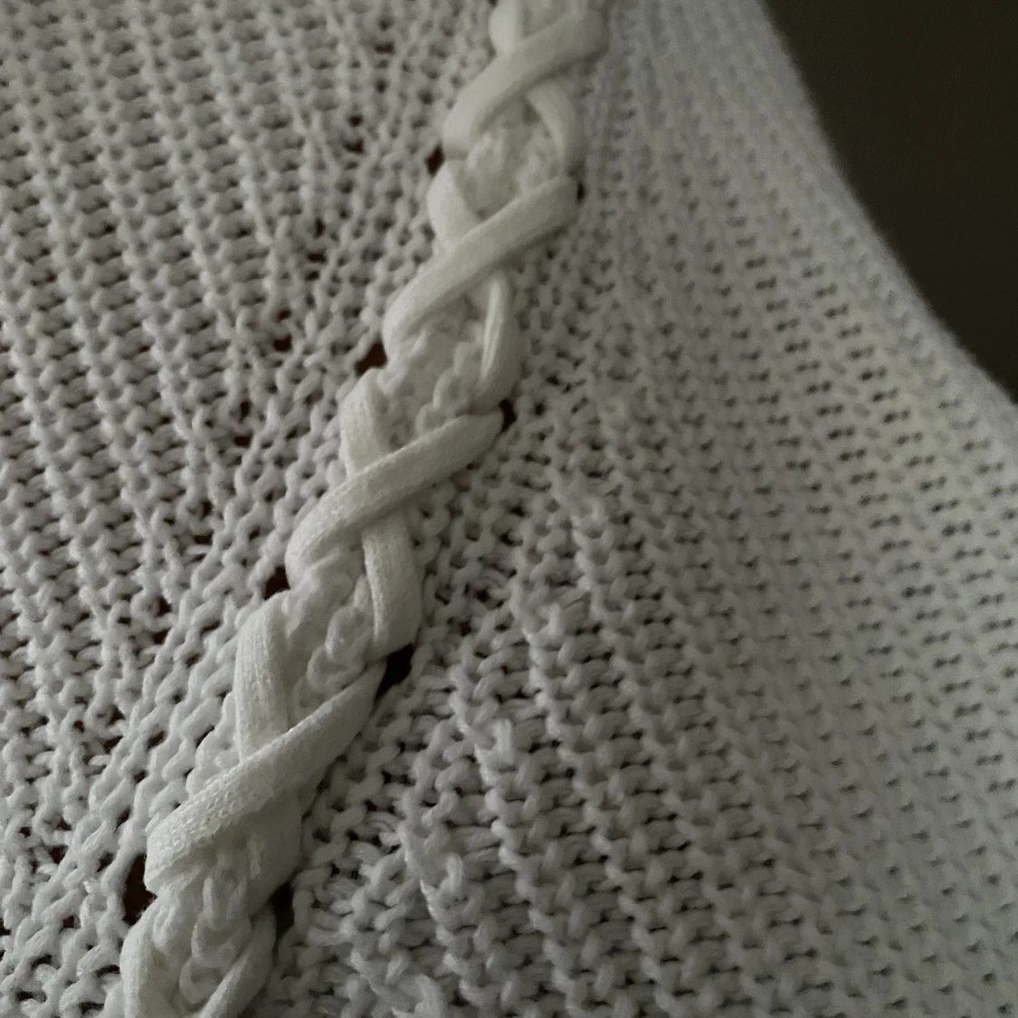 Vit Stickad tröja - 91
