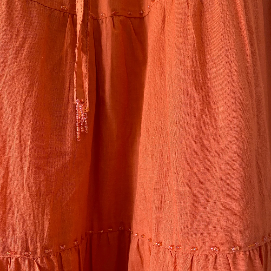 terrakottafärgad långkjol - 91