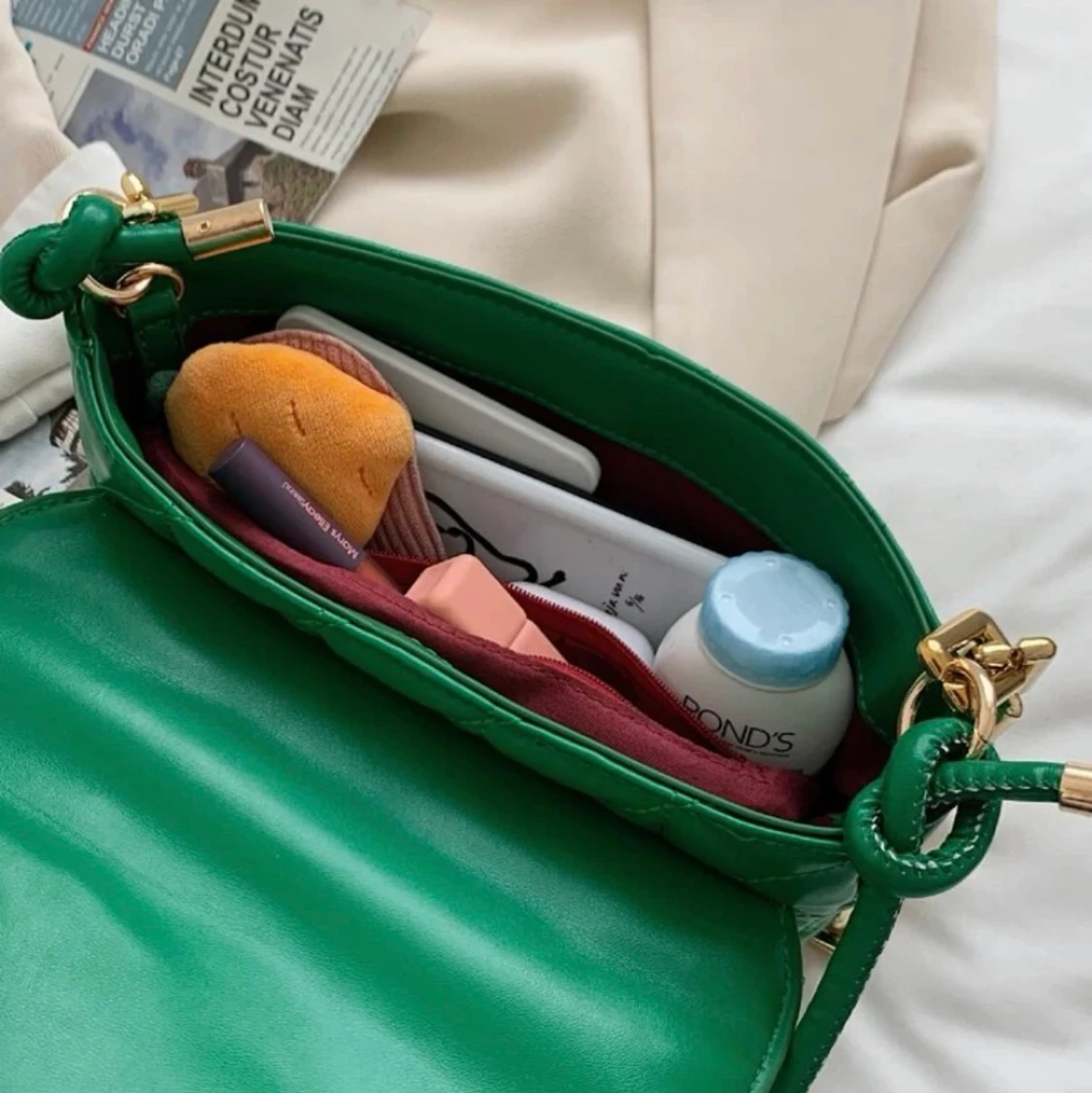 Grön axelväska - 90