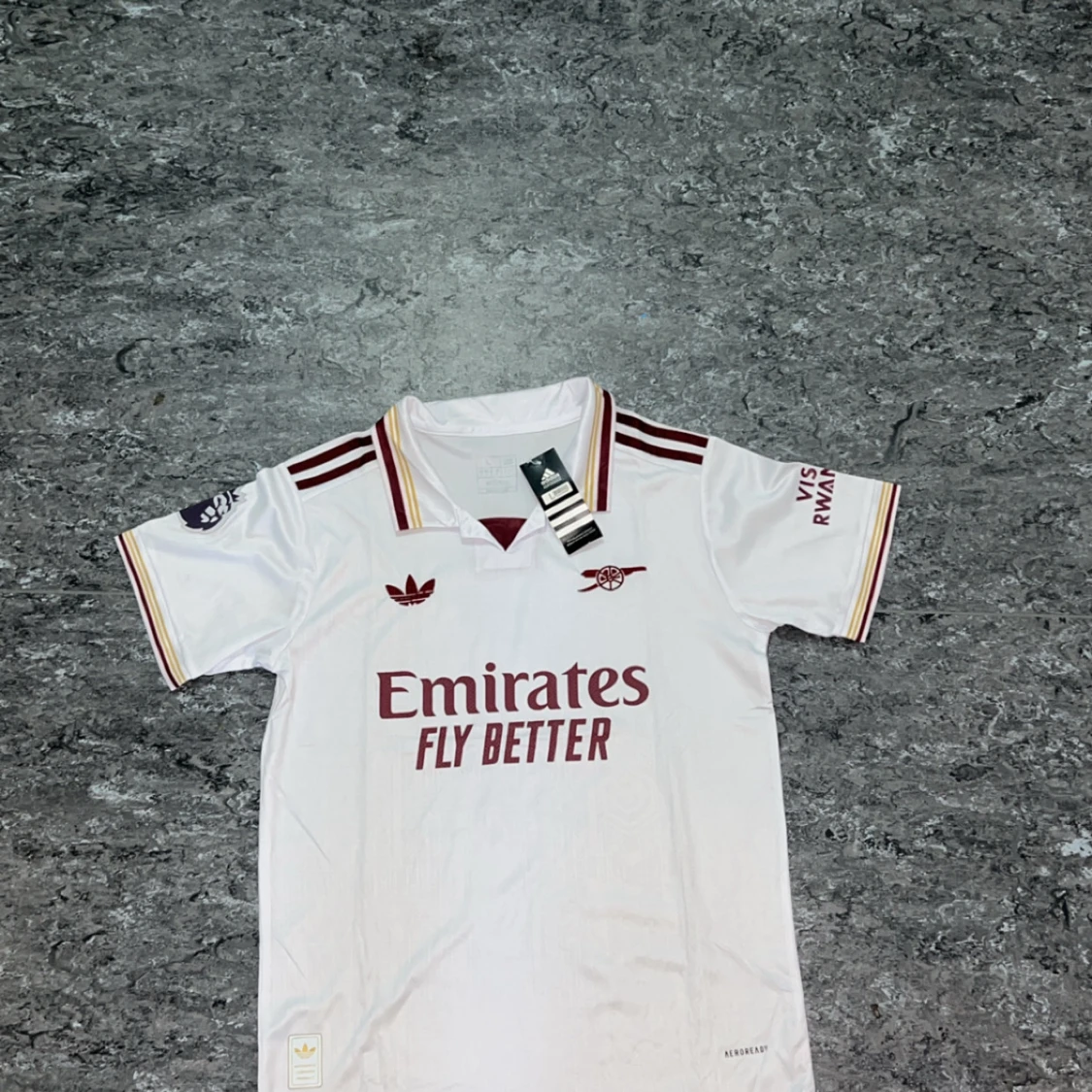 Vit Arsenal fotbollströja Adidas