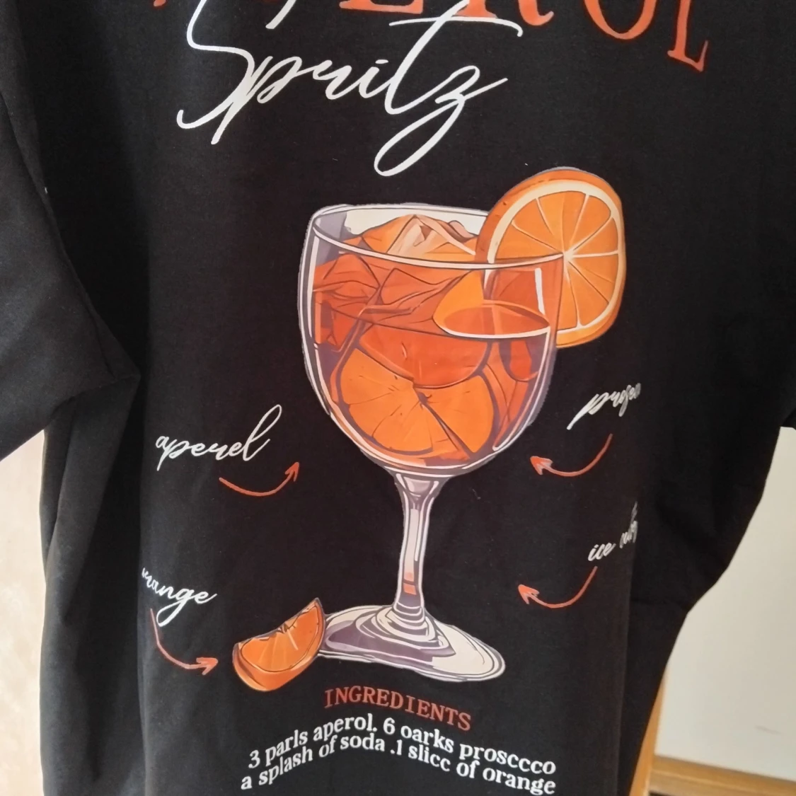 Svart Aperol Spritz t-shirt - 2