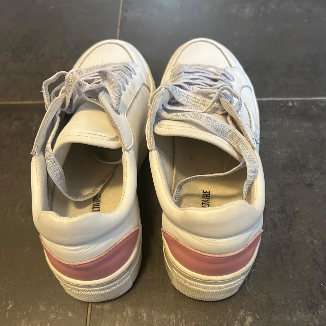 Zadig and voltarie sneakers med rosa detalj - 1