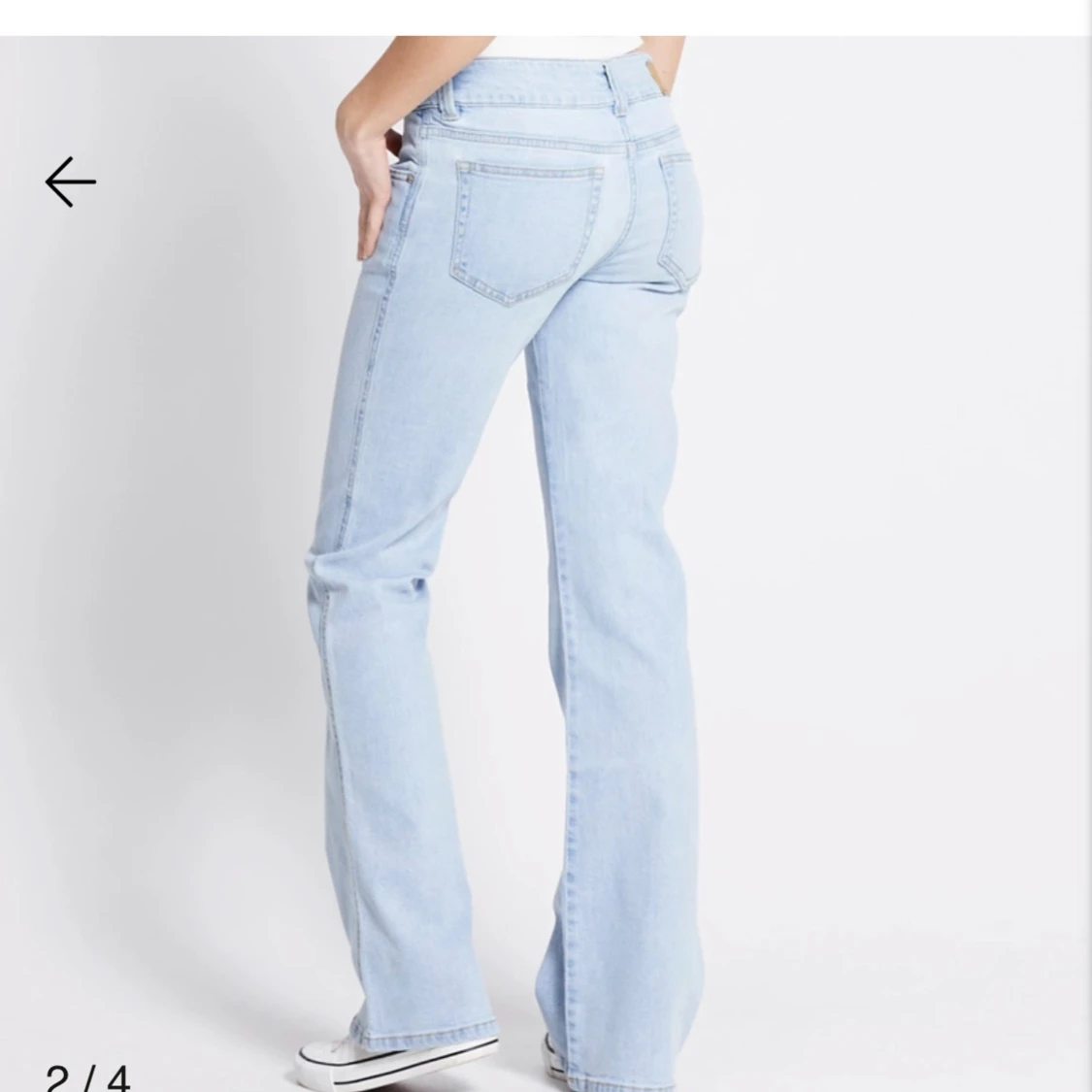Ljusblå bootcut jeans - 1