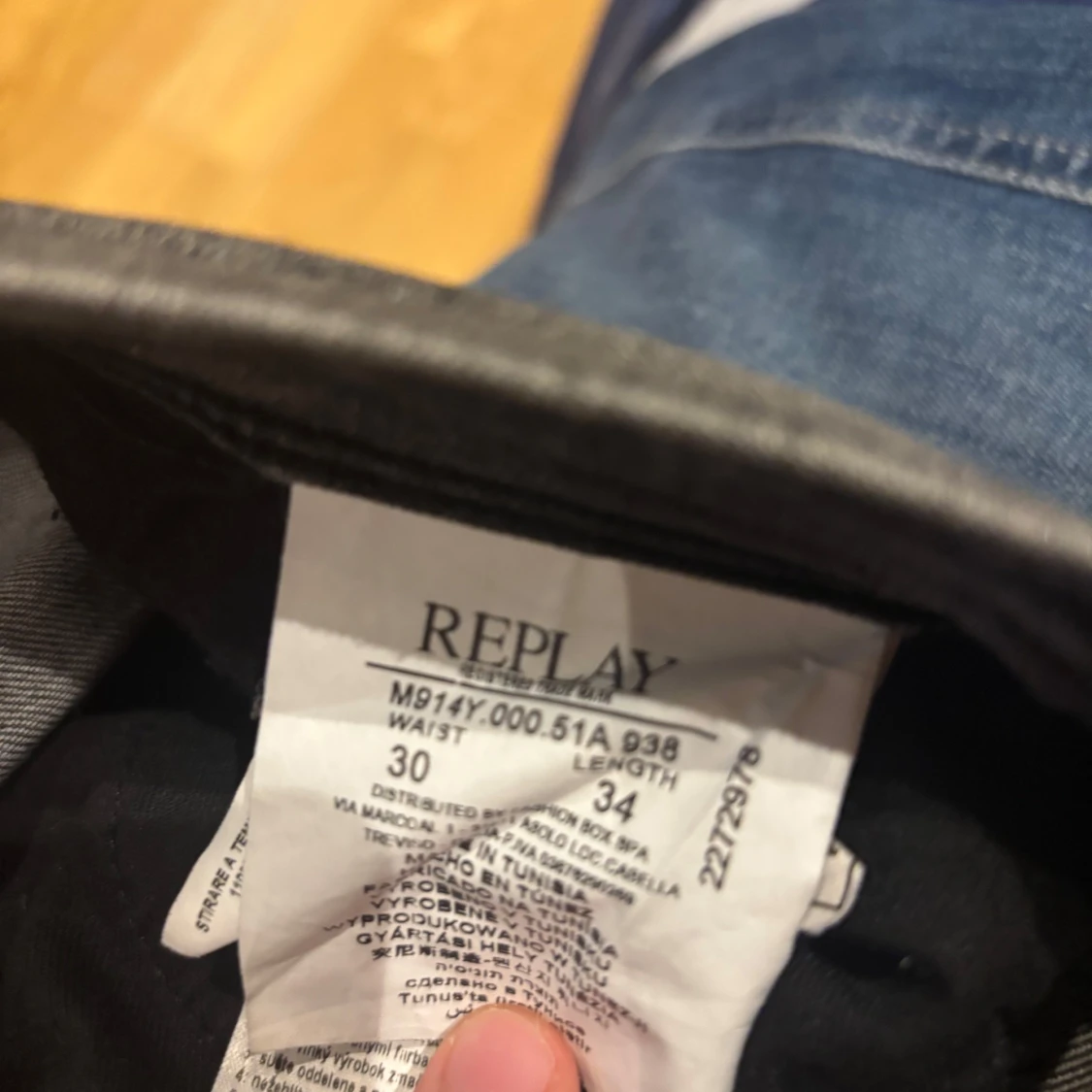Replay Anbass grå slim jeans W30 L34 - 1