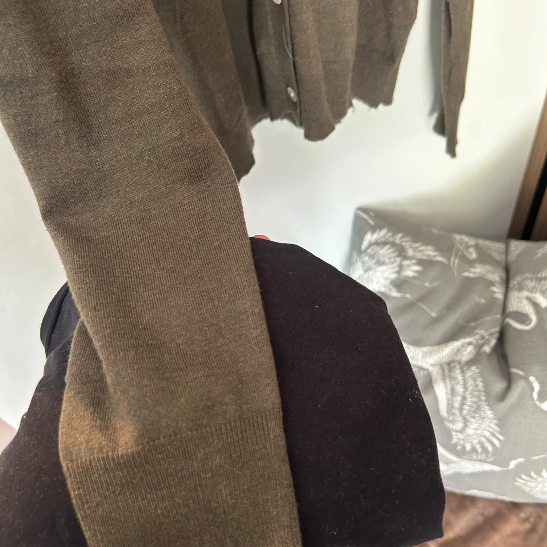 Grön kofta från Zara med knappar - 1