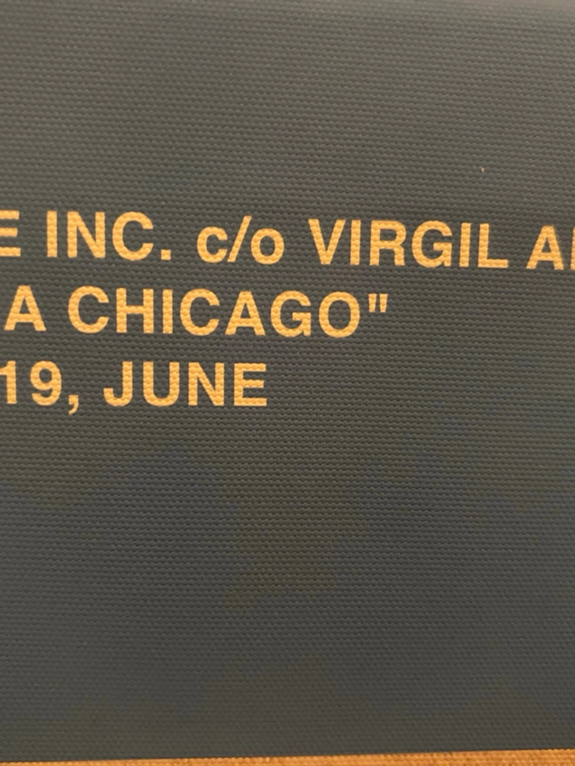 Blå poster Off-White x Nike Air Force 1 - 1