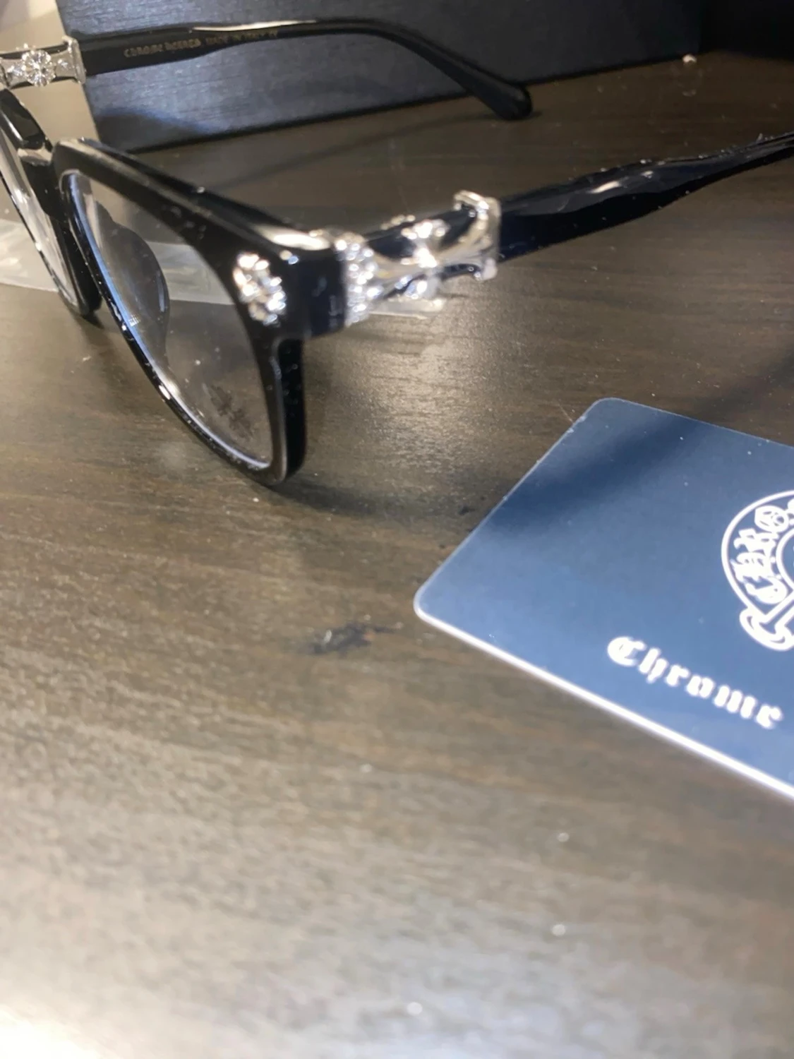 Svarta Chrome Hearts glasögon  - 1