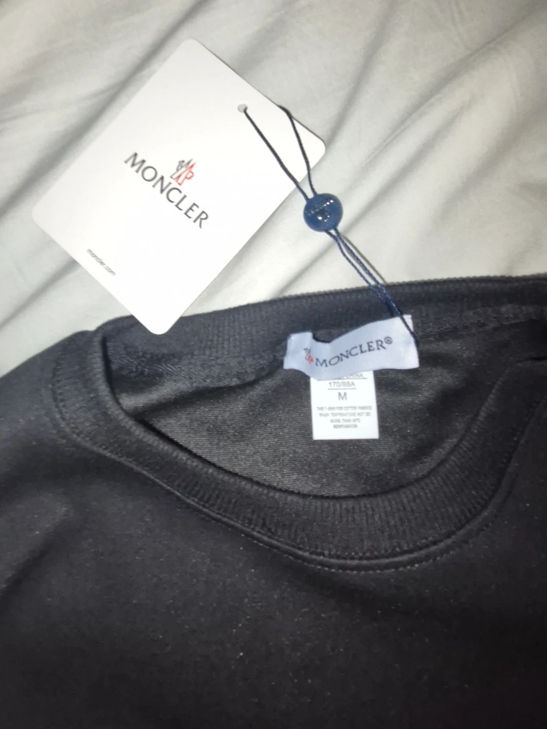 Svart sweatshirt från Moncler m/s - 1