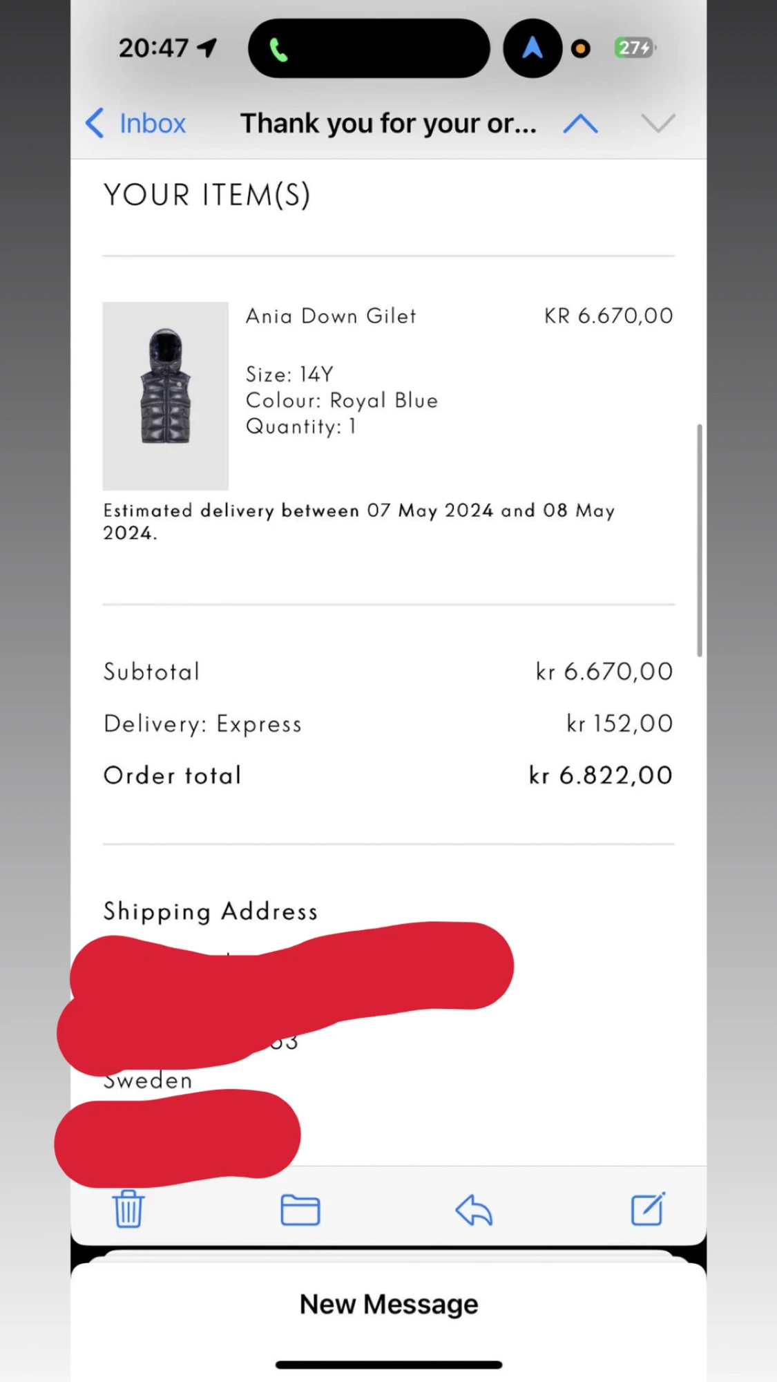 Mörkblå dunväst från Moncler - 5