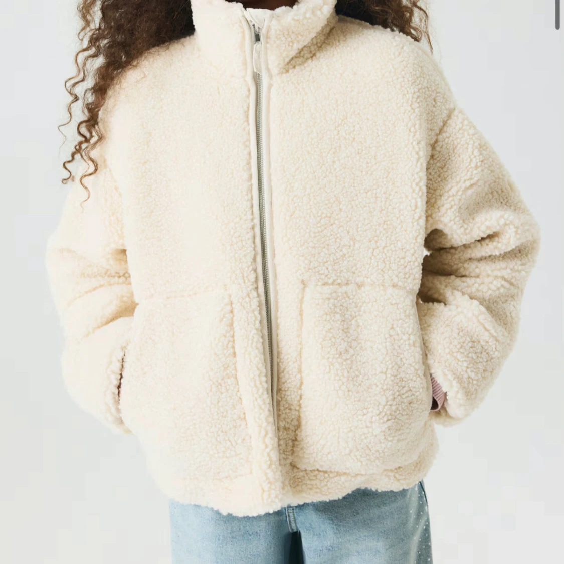 Beige teddyjacka från H&M- supermysig🤍🐻 - 1